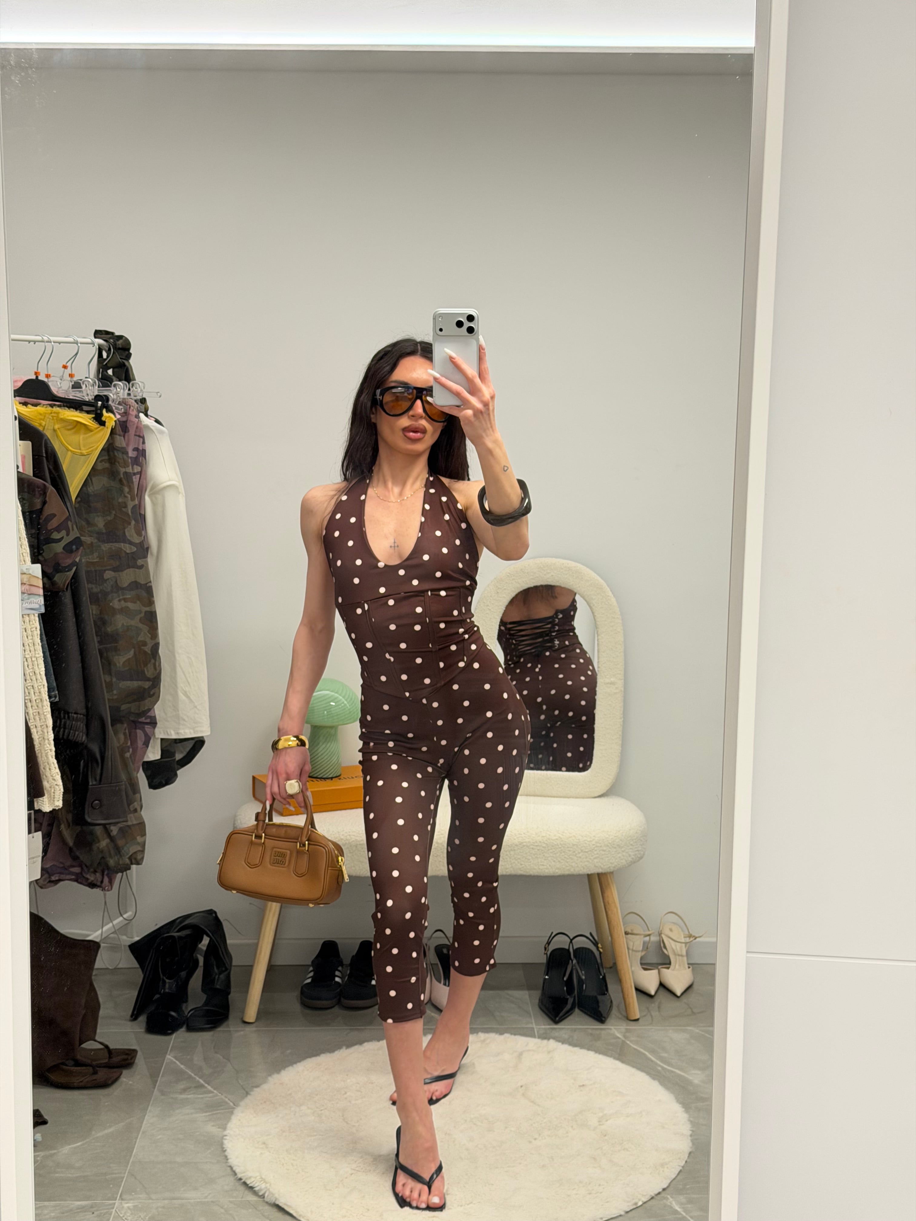 coordinato dot capri
