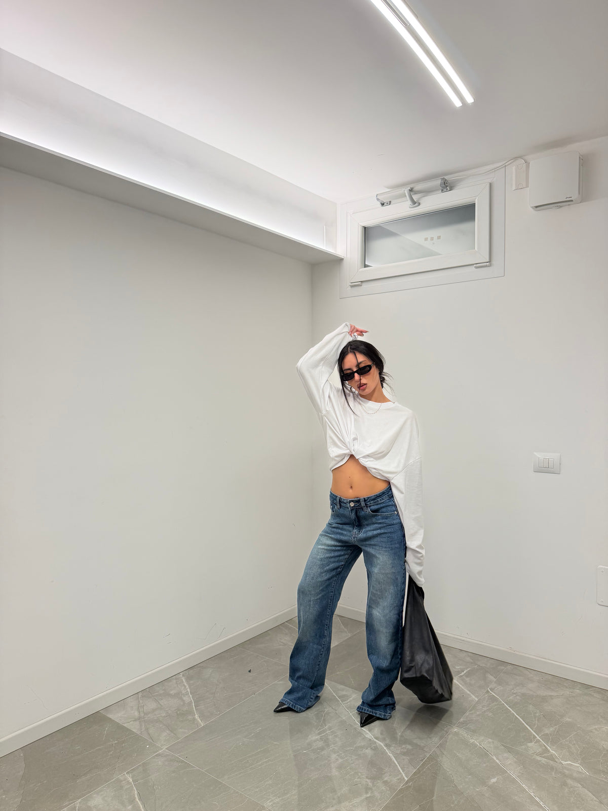 jeans denim cropped