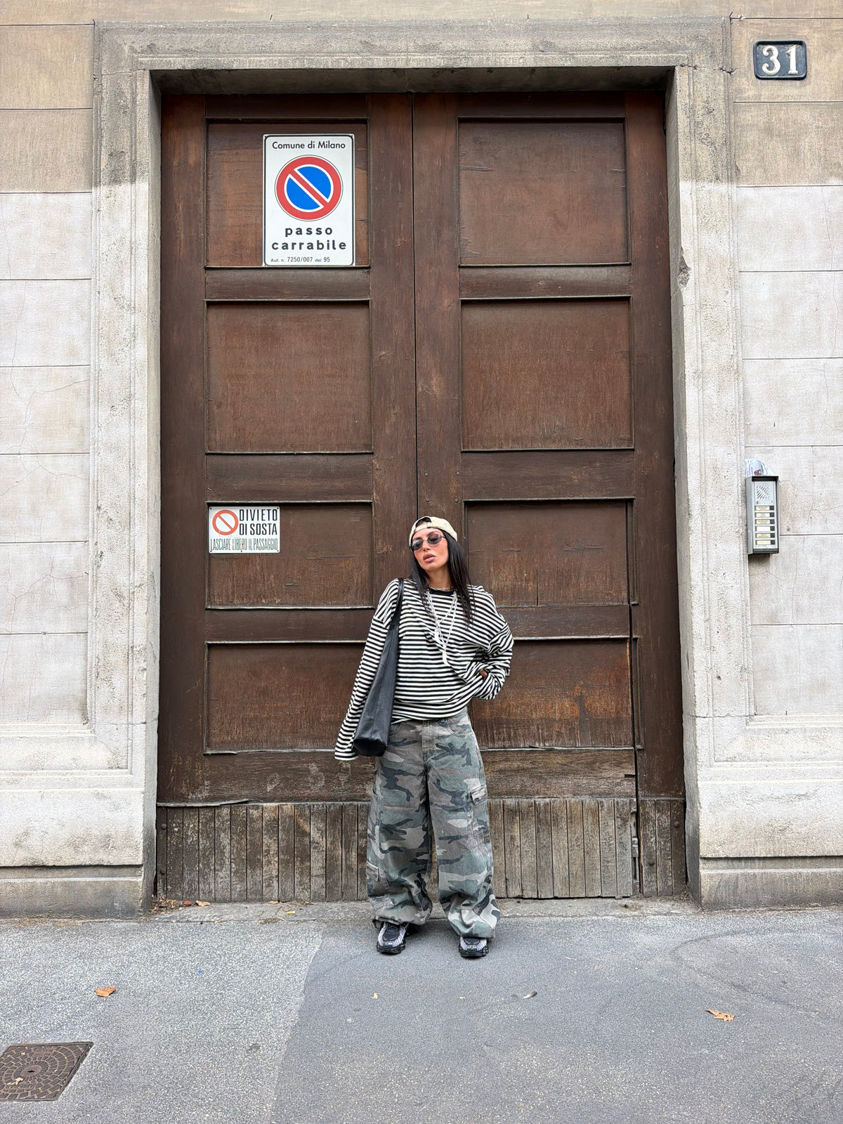 Oversized Striped Knit