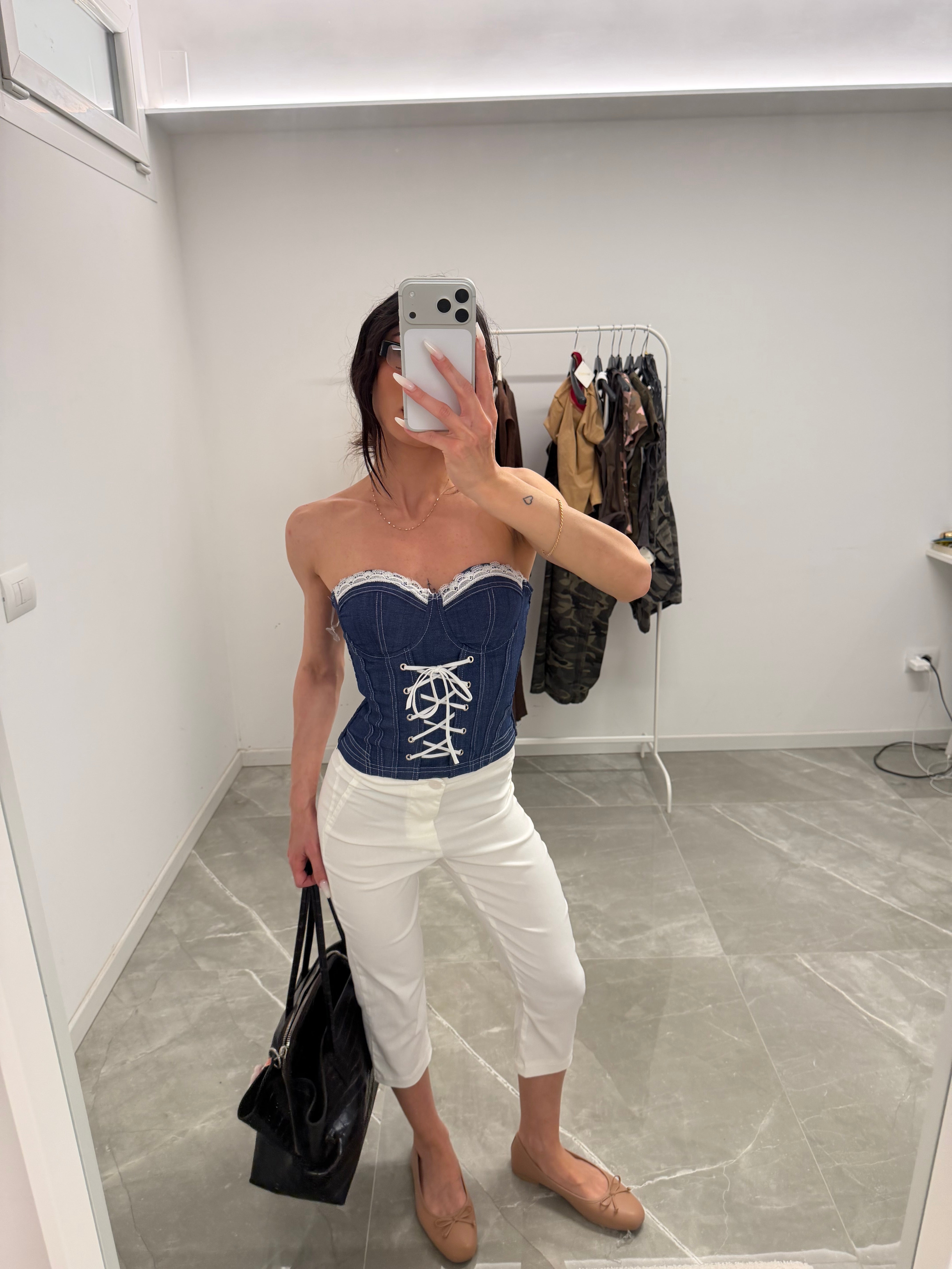 corset denim