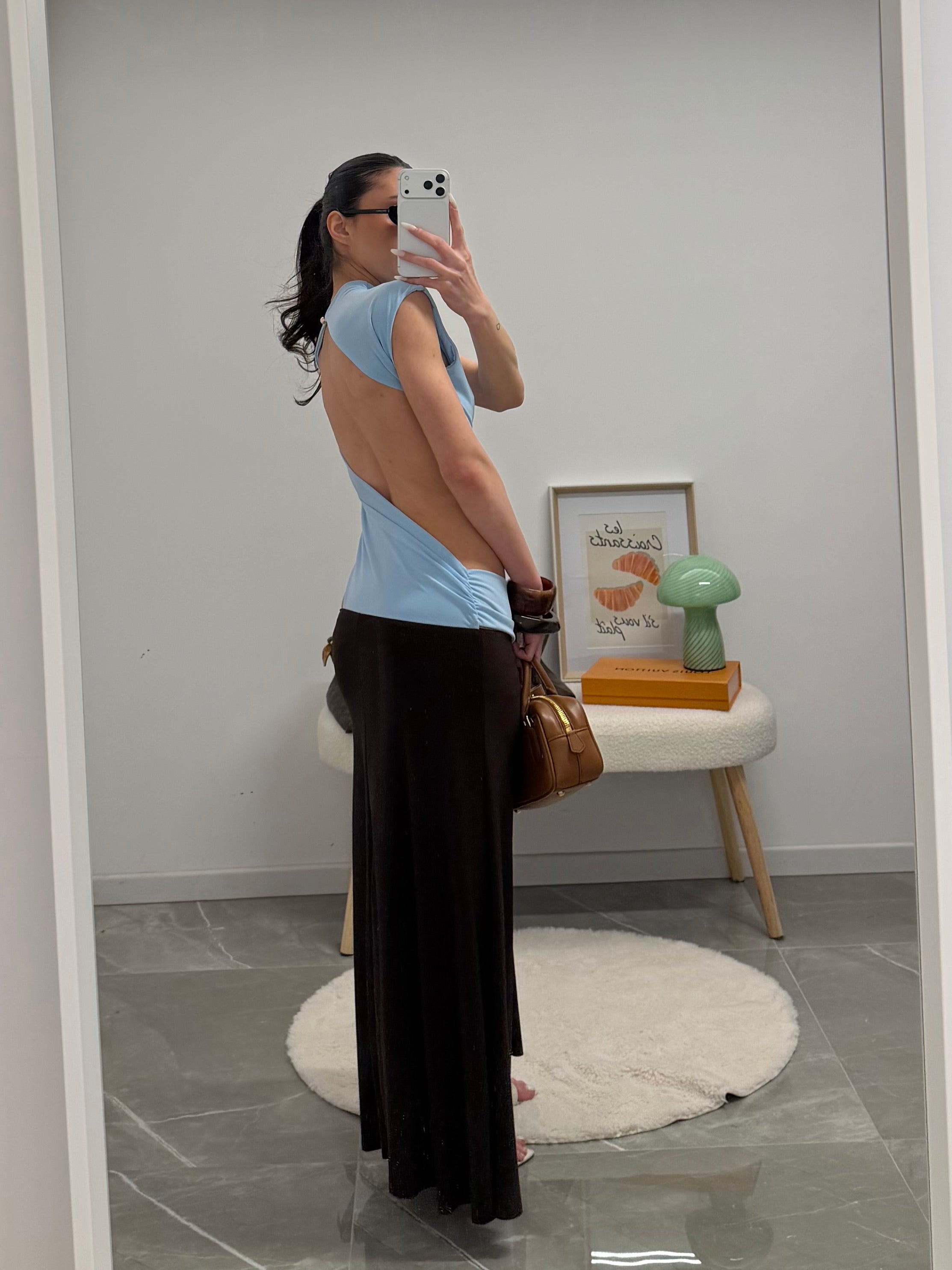 Asymmetric Cut-Out Maxi Dress
