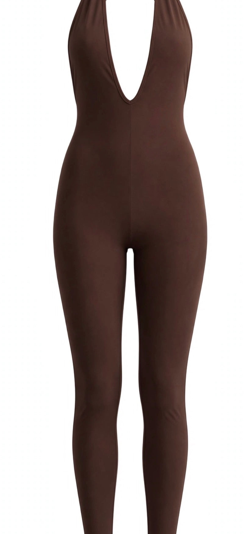 sculpt jumpsuit cioccolato