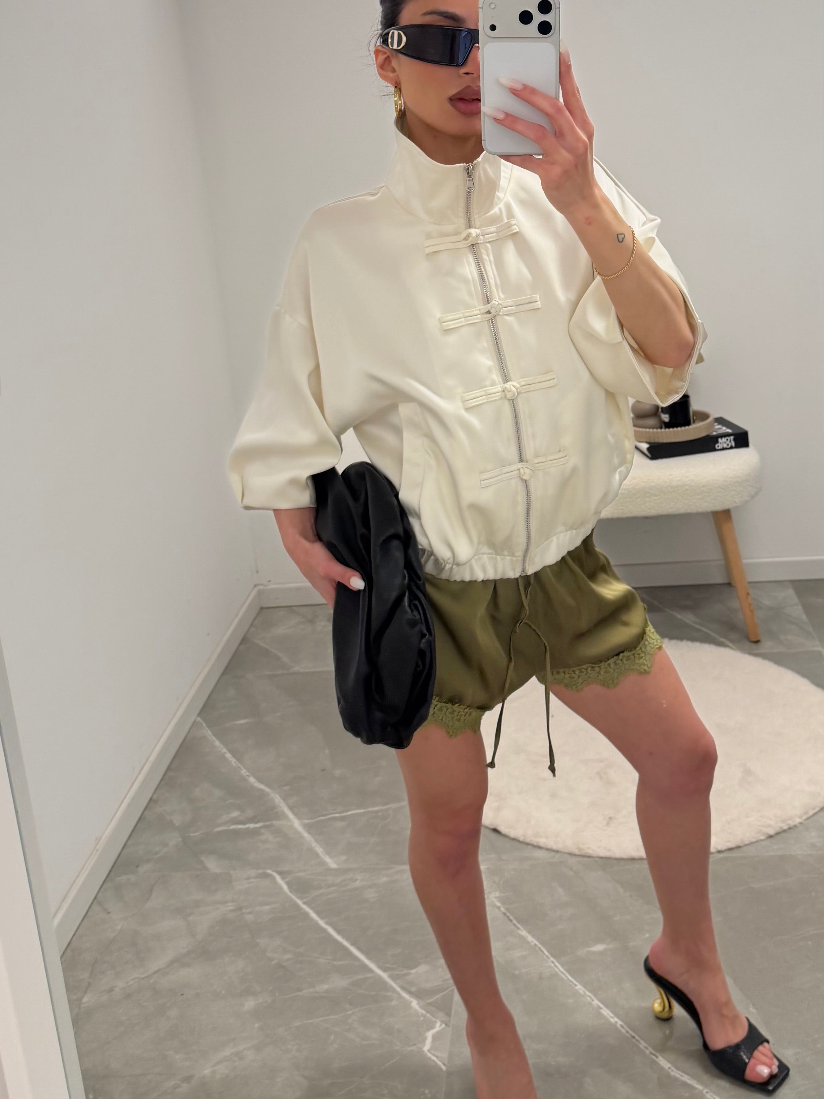satin shorts