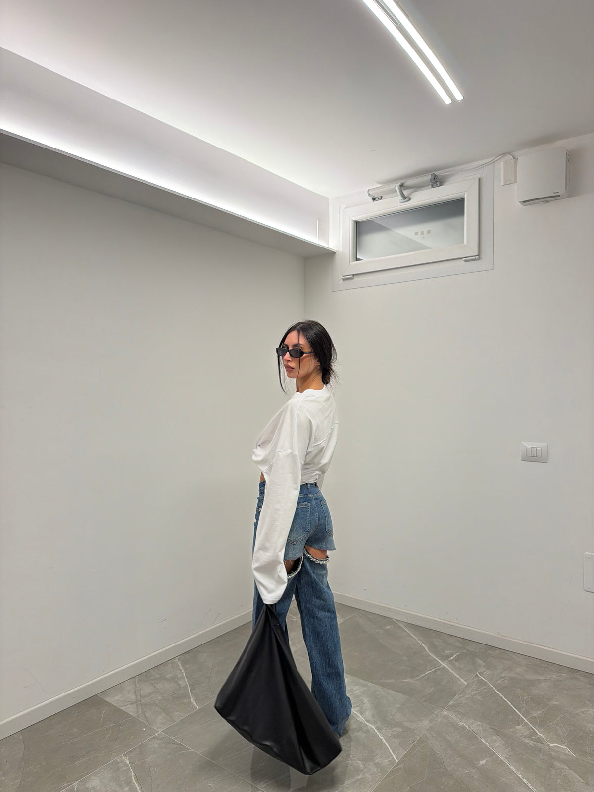 jeans denim cropped