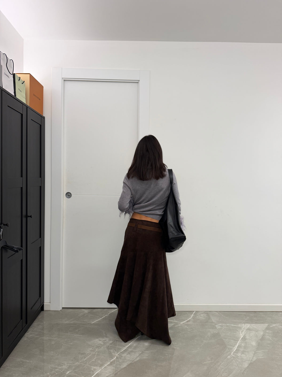 Suede Skirt