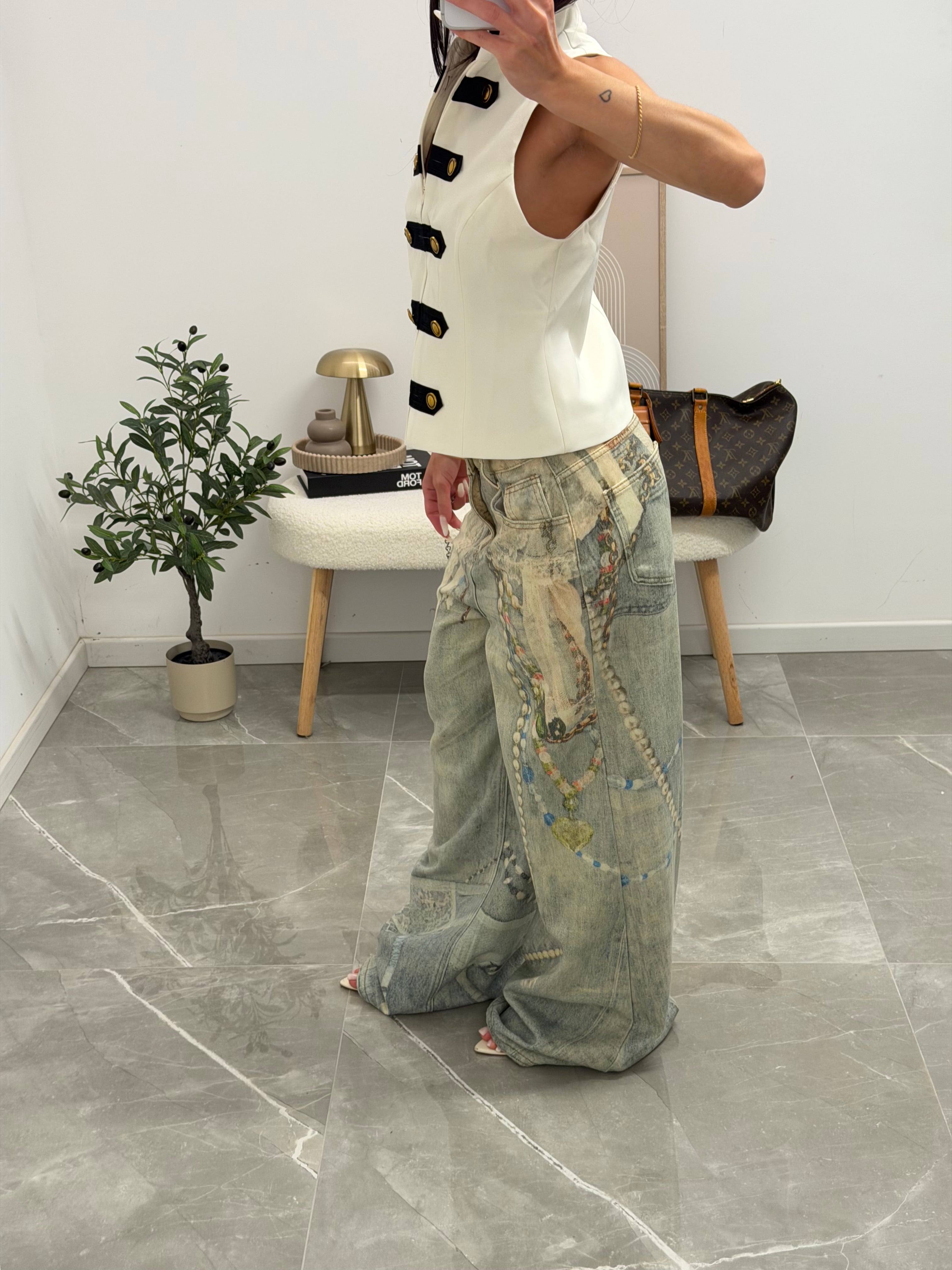 jeans denim belts painted