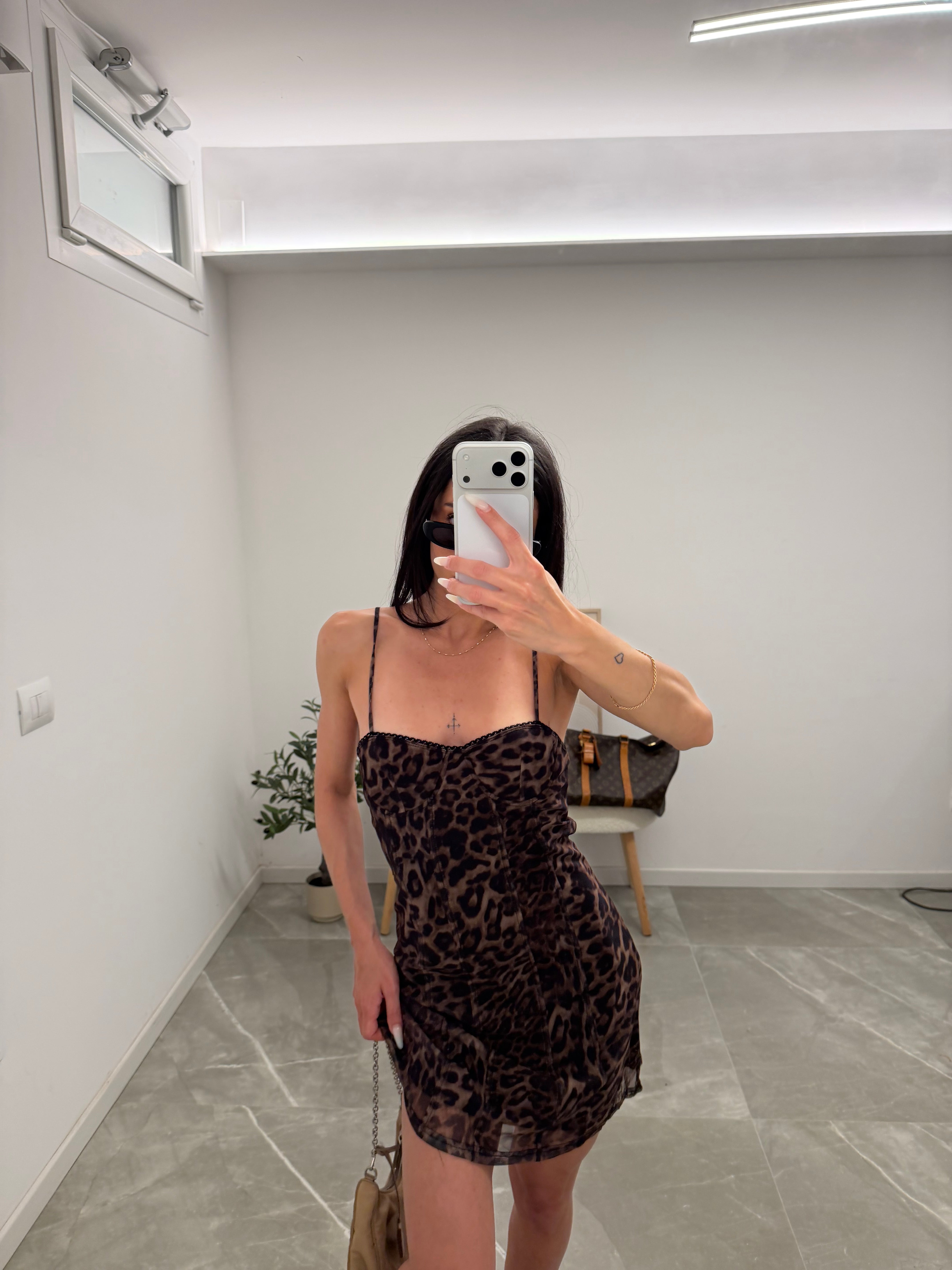dress bustier animalier